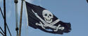 Barbossa's pirate flag.