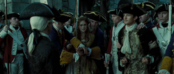 The redcoat guarding .