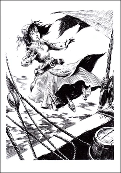 Arabella Smith falls overboard under the influence of the song at Isla Sirena.