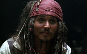 Captain Jack Sparrow, as portrayed by Johnny Depp, says the line "Savvy" to Captain Barbossa in The Curse of the Black Pearl.