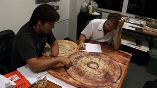 Jim Byrkit and Gore Verbinski making the Map.