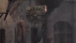 The sign above the entrance