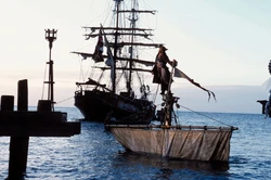 The Jolly Mon sinks at Port Royal.