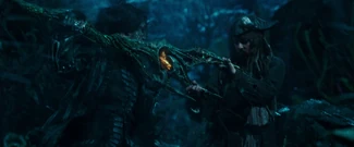 Salazar stabs Sparrow.