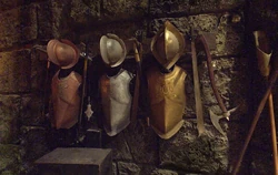 The Conquistador armors in Castillo del Morro