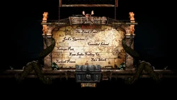 A version of the map of the world as seen in the Dead Man's Chest official website.