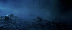 Boats sailing toward the .