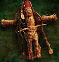 A Jack voodoo doll from a Dead Man's Chest poster.