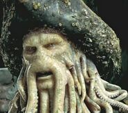 Davy Jones confronting Jack Sparrow