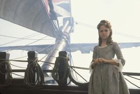 Elizabeth Swann once had a dream about the HMS Dauntless crossing from England.