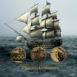 Pirates of the Caribbean Flying Dutchman models - D23