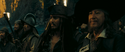 Barbossa with Jack arriving at Shipwreck Cove.