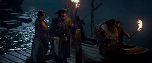 Blackbeard's crew arriving to .