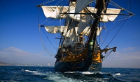 The hms surprise at full sail