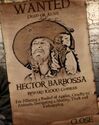 Hector Barbossa's wanted poster.