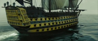 The , the Armada's flagship.