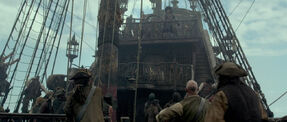 Barbossa sur le Revenge