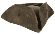 A tricorn hat, a popular favorite of pirate captains.