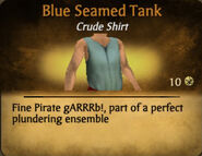 Blue Seamed Tank