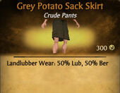 Grey Potato Sack Skirt