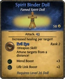 Spirit Binder Doll New