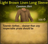 Light Brown Linen Long Sleeve