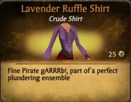 Lavender Ruffle Shirt