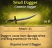 Small Dagger