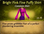 Bright Pink Fine Puffy Shirt