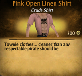 Pink Open Linen Shirt