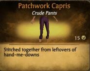 Plum Patchwork Capris