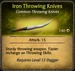 Iron Throwing Knives