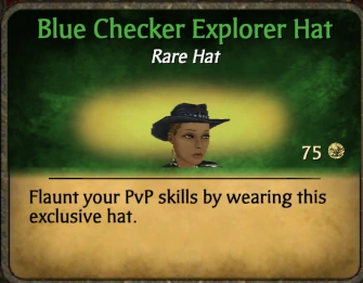 Blue Checker Explorer Hat | Pirates Online Wiki | Fandom