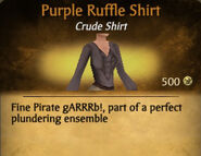 Purple Ruffle Shirt