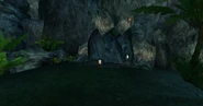 The entrance to Hollowed Woods as shown when the event is not active