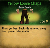 Yellow Loose Chaps