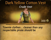 Dark Yellow Cotton Vest