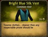 Bright Blue Silk Vest