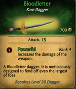 Bloodletter dagger