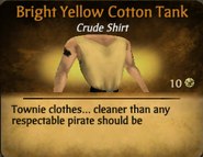 Bright yellow cotton tank