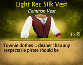 Light red silk vest