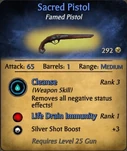 Sacred pistol