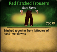 Red Patched Trousers