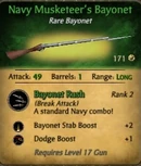 Navy Musketeer's Bayonet
