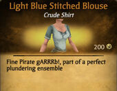 Light Blue Stitched Blouse