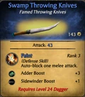 Swamp Throwing Knives