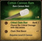 Cotton cannon ram