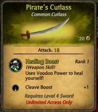 Category:Cutlasses, Pirates Online Wiki