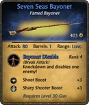 Seven Seas Bayonet