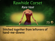 Red Rawhide Corset